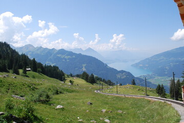 Fototapeta na wymiar Die Bergwelt der Schweiz