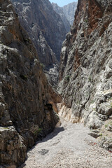 Dark Canyon at Kemaliye (Egin) in Erzincan, Turkey. Kemaliye is extreme sport center in Eastern Turkey.