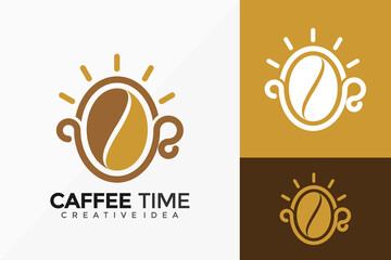 Caffee Time  Logo Vector Design. Abstract emblem, designs concept, logos, logotype element for template.