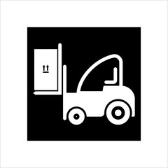 Forklift Icon, Warehouse Forklift