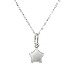 silver pendant with chain