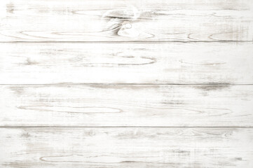 Naklejka premium Wooden background white colored planks wood pattern