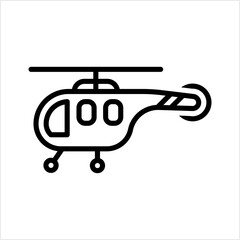 Helicopter Icon, Chopper Icon, Helicopter Flying Vehicle, Rotorcraft