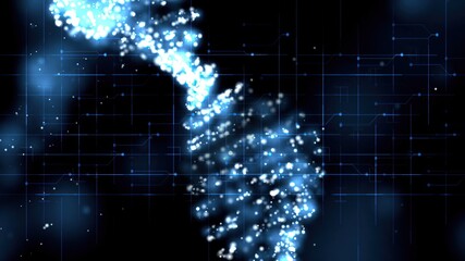 Dna Molecule Structure 3D illustration