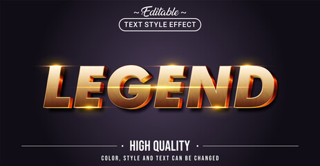 Fototapeta Editable text style effect - Legend text style theme. obraz