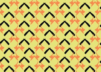 Vector texture background, seamless pattern. Hand drawn, yellow, orange, black colors.