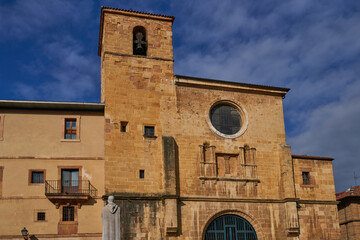 Fototapeta na wymiar Church of Santa Maria la Real de la Corte in Oviedo (Uviéu)
