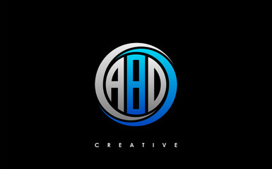 ABD Letter Initial Logo Design Template Vector Illustration