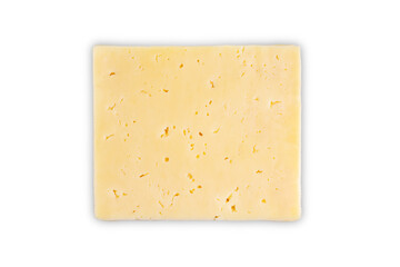 Gouda cheese on a white isolated background