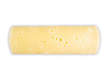 Gouda cheese on a white isolated background
