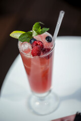 example of decoration for cocktails, juices, drinks