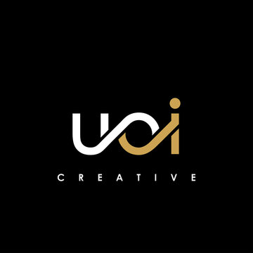 UOI Letter Initial Logo Design Template Vector Illustration