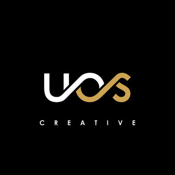 UOS Letter Initial Logo Design Template Vector Illustration