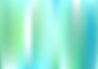 Holograph Dreamy Banner. Unfocused Girlie Foil Holo Teal.