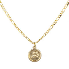 golden necklace with chain