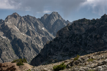Layers of Jagged Mountains in Grand Teton