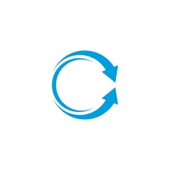 Arrows circle vector illustration icon Logo Template