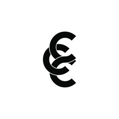 ccc letter original monogram logo design
