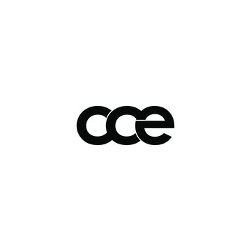 cce letter original monogram logo design