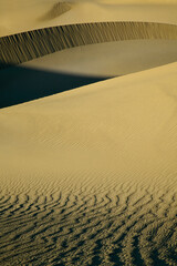 Mesquite Dunes Crater in Death Valley National Park, CA