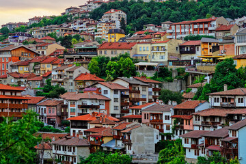 Fototapeta na wymiar Houses in Veliko Turnovo, Bulgaria