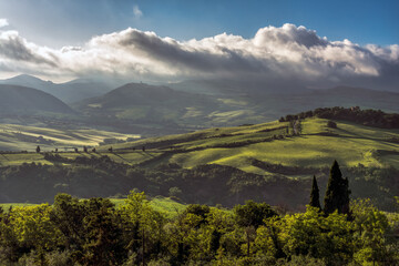Fototapeta na wymiar Countryside of Val d'Orcia Tuscany