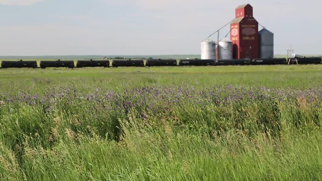Canadian Prairies Granary Grain Elevator Saskatchewan
