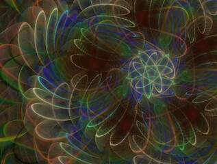 Imaginatory fractal background generated Image