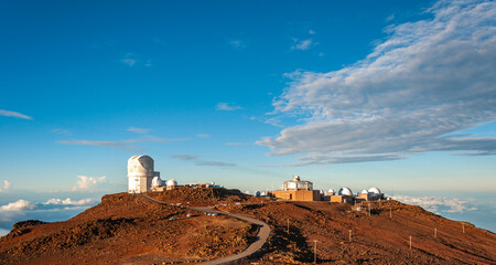 Haleakala Observatory at Sunrise, Maui, Hawaii