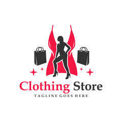 modern womens clothing shop logo