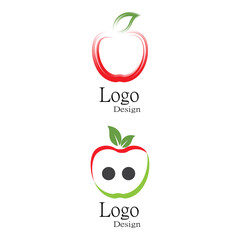 Apple vector illustration design icon logo template