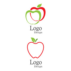 Apple vector illustration design icon logo template