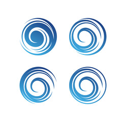 Circle Wave Logo Sign