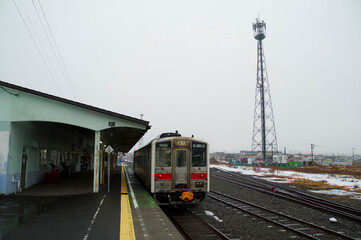 花咲線の終着駅となる根室駅