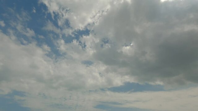 48 Seconds Of A Beautiful Clouds Time Lapse. 4k No Audio.