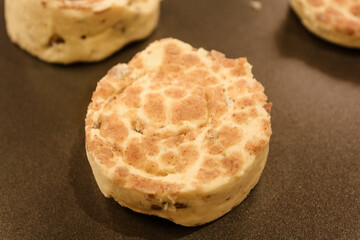 Delicious hot cinnamon roll without icing