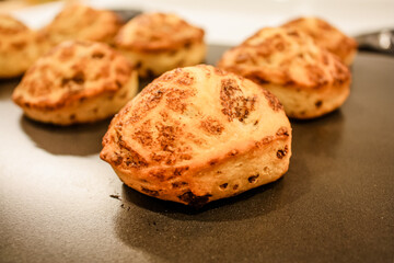 Delicious hot cinnamon roll without icing