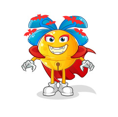 jingle bell Dracula illustration. character vector