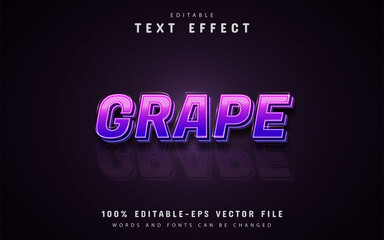 Grape text effect