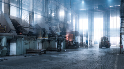 Busy changj in the factory