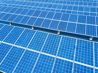solar panels on the roof