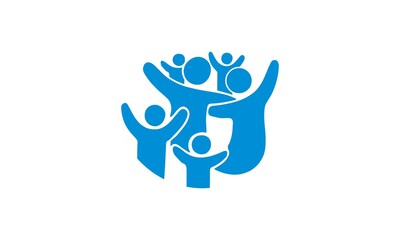 Fototapeta premium family logo vector