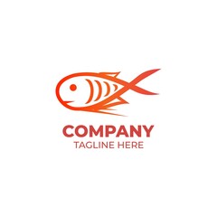 CLEAN AND SIMPLE FISH TEMPLATE LOGO