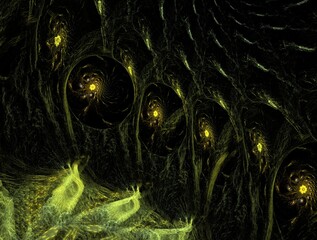 Imaginatory fractal background generated Image