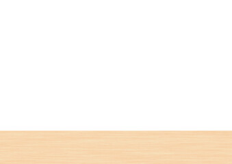 木目調の机と白の背景
