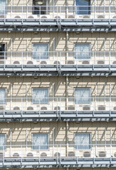Many outdoor units of the air conditioner.