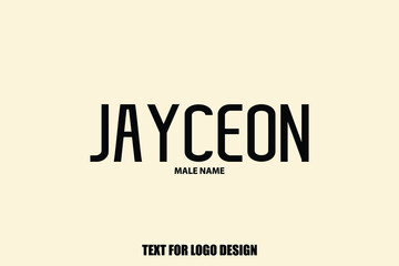  Jayceon Male Name Typography Sign For Logo Designs and Shop Names