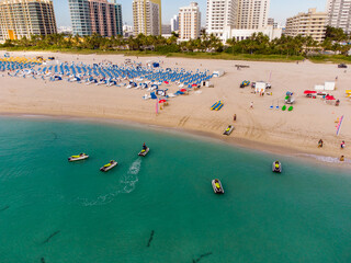 Wave runners in Miami Beach FL spring break 2021