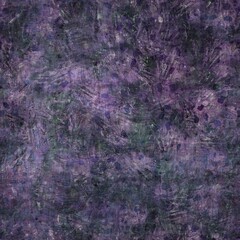 Dark moody purple and green seamless textural repeat pattern. Highly intricate and deeply detailed background swatch. Luxurious rich fashion textile feel.