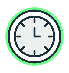 Clock Colored Vector Icon